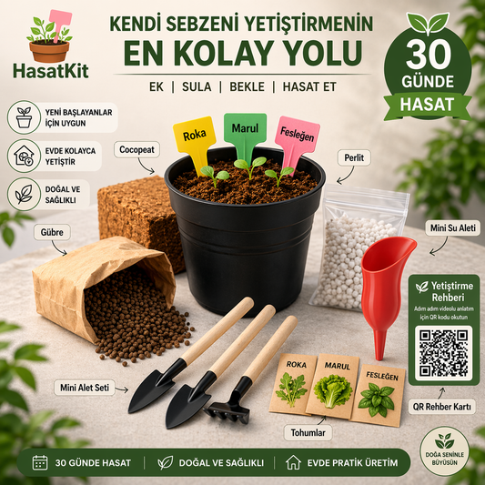 HasatKit™ – 30 Günde Kendi Sebzeni Yetiştir 🌱