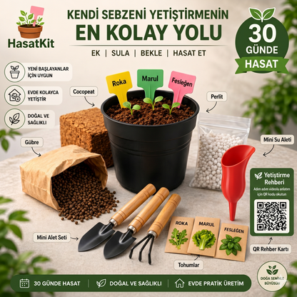 HasatKit™ – 30 Günde Kendi Sebzeni Yetiştir 🌱
